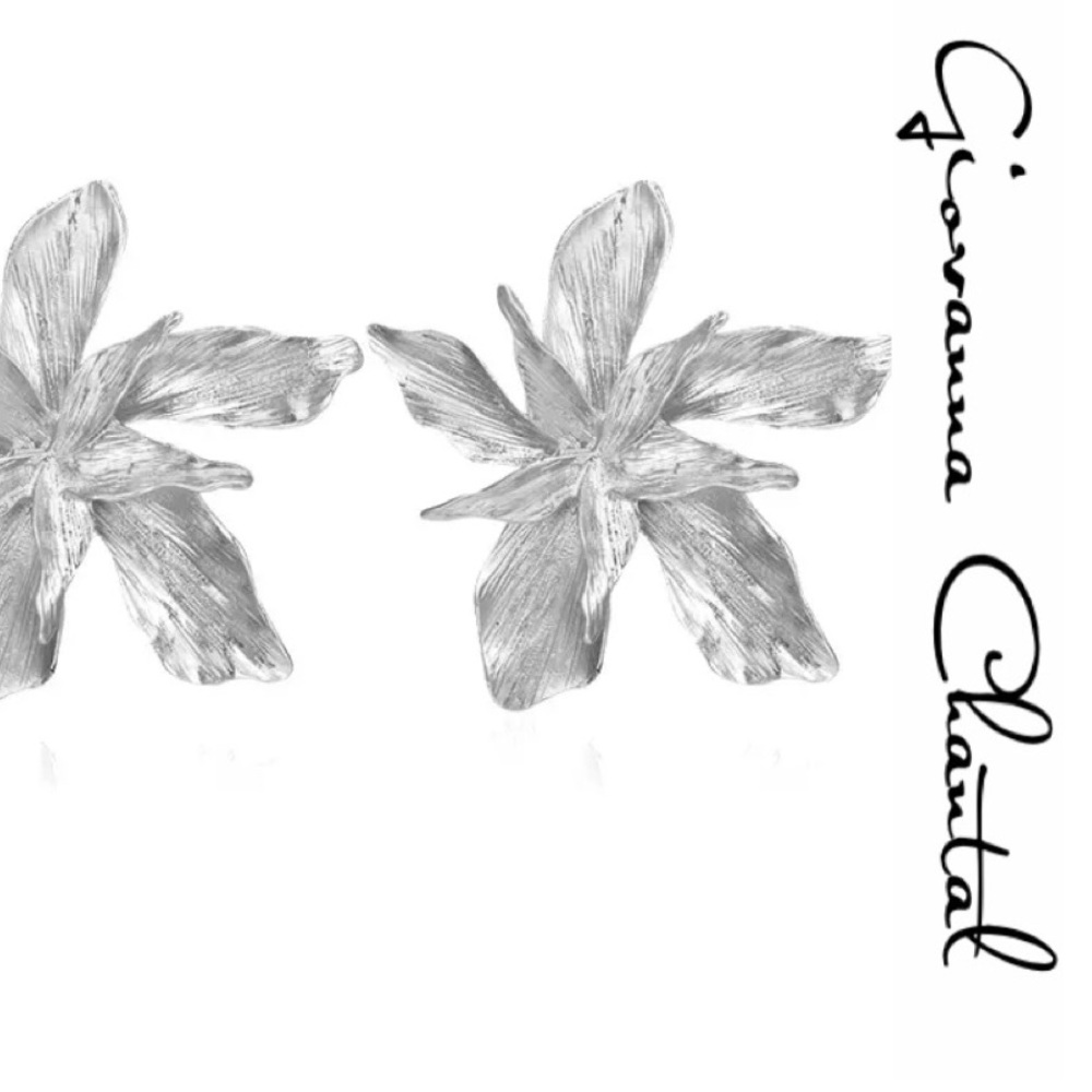 GIOVANNA CHANTAL Exaggeration Flower Drop Earrings
